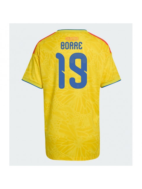 Kolumbien Rafael Santos Borre #19 Heimtrikot für Frauen WM 2026 Kurzarm Kolumbien Rafael Santos Borre #19 Heimtrikot für Frauen WM 2026 Kurzarm
